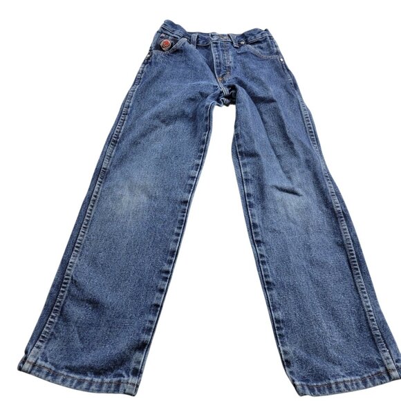 Wrangler 20X Jeans Boys 10 Relaxed Western Denim Dark Wash Cowboy - Picture 1 of 8